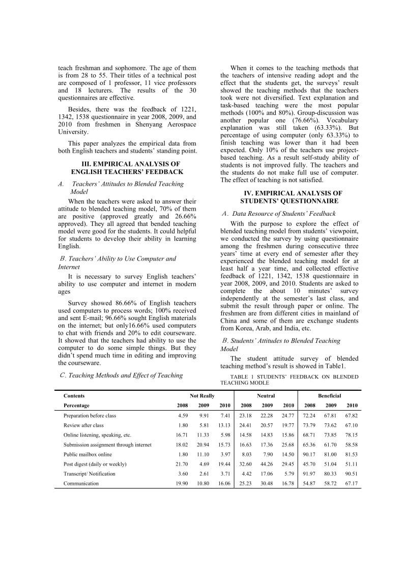 AN EMPIRICAL STUDY OF BLENDED TEACHING MODEL IN UNIVERSITY ENGLISH TEACHING.doc_第2页