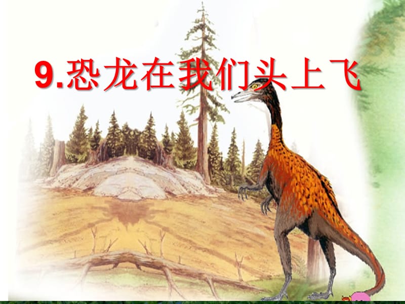西南师大版六年级语文下册《三单元9 恐龙在我们头上飞》课件_4.ppt_第3页