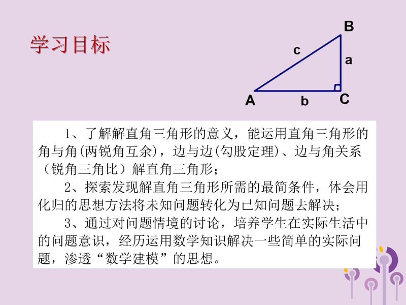 九年级数学上册 第2章 解直角三角形 2.4 解直角三角形课件 （新版）青岛版.pptx_第2页