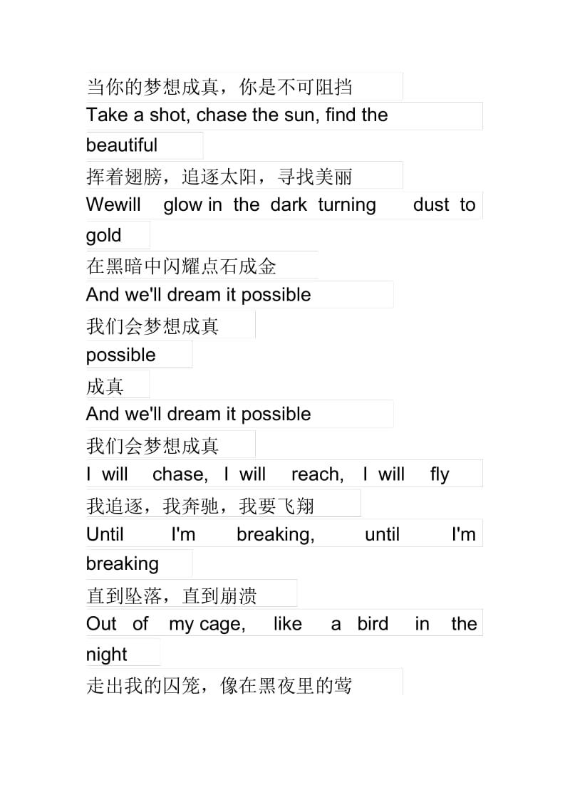 Dreamitpossible歌词中英文对照(华为海外宣传片歌曲).docx_第2页