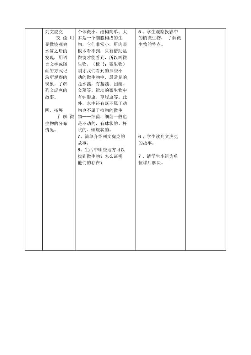 六年级第一单元1.水滴里的生物教学设计.docx_第3页