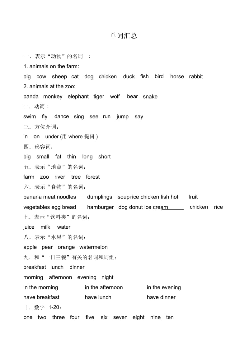 冀教版小学英语三年级下册知识点分类汇总--Blanca.docx_第1页