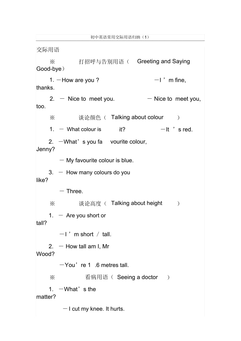 初中英语常用交际用语归纳.docx_第1页