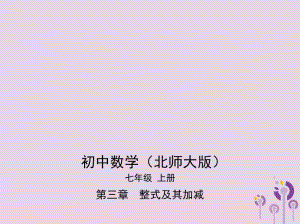 七年级数学上册 第三章 整式及其加减 3 整式课件 （新版）北师大版.pptx