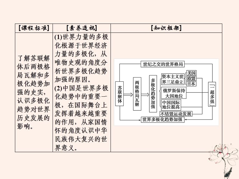 2020年高中历史 第八单元 当今世界政治格局多极化的趋势 第27课 世纪之交的世界格局课件 新人教版必修1.ppt_第3页