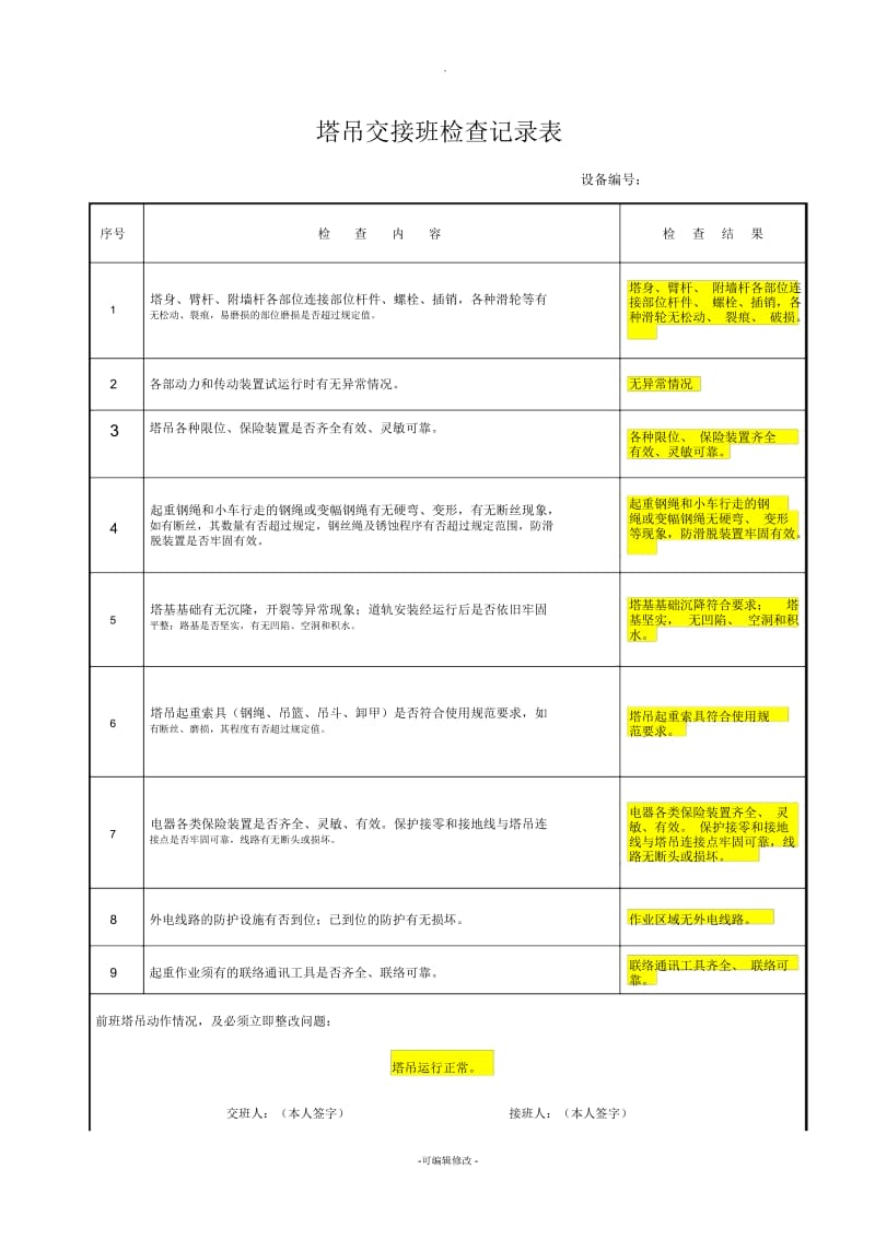 塔吊司机交接班记录(范本)(一).docx_第1页