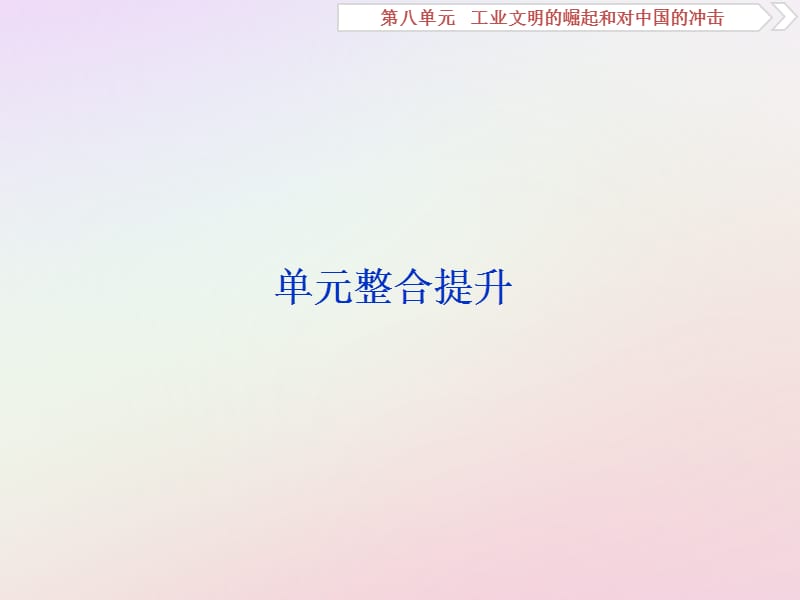 2019版高考历史一轮复习 专题7 工业文明的崛起和对中国的冲击专题整合提升课件 人民版.ppt_第1页