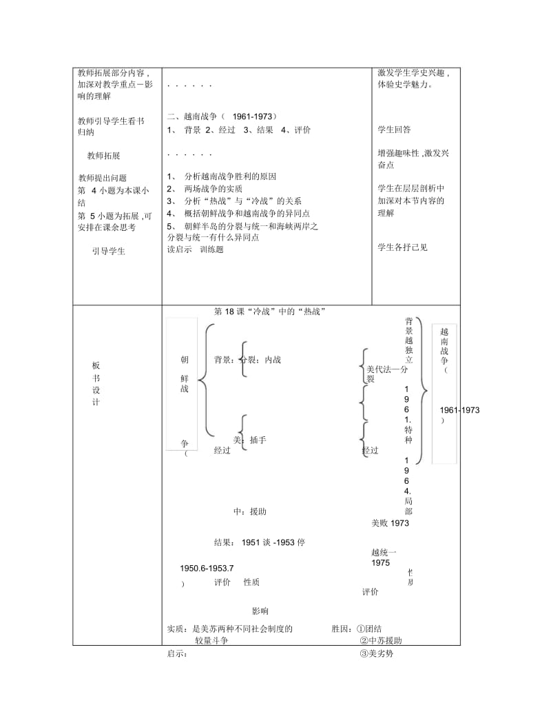 岳麓版选修3《“冷战”中的“热战”》教案.docx_第3页