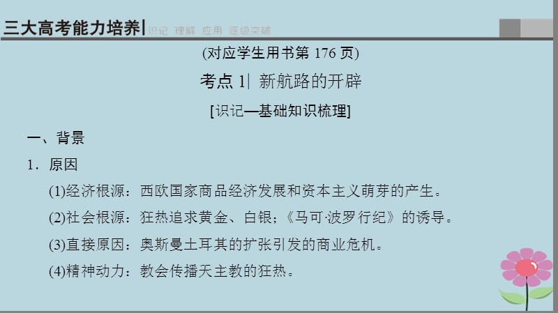 （通史版通用）2019版高考历史一轮总复习 第3部分 世界古代近代史 第7单元 第21讲 新航路的开辟和早期殖民扩张课件.ppt_第3页