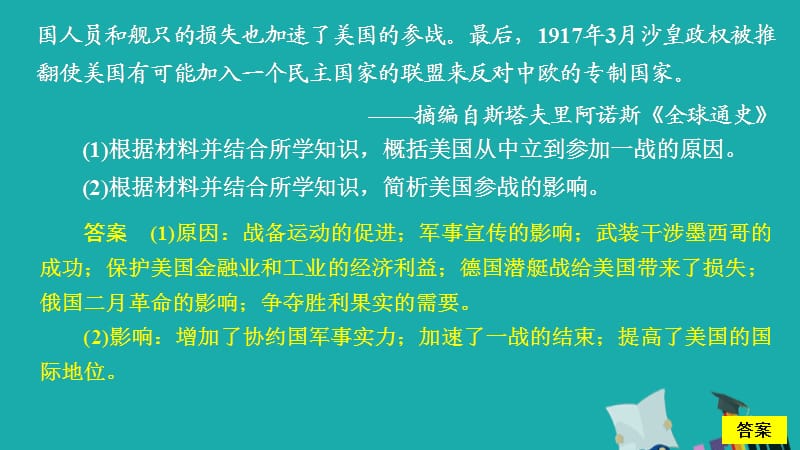 （通史版）2020年高考历史一轮复习 第六部分 20世纪的战争与和平课后作业课件 人民版选修3.ppt_第3页