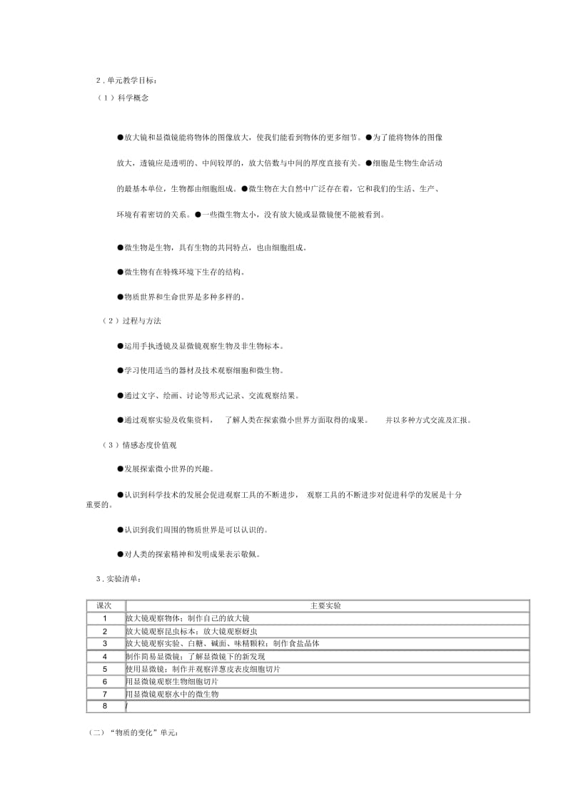 教科版小学科学六年级下册教学工作计划.docx_第3页