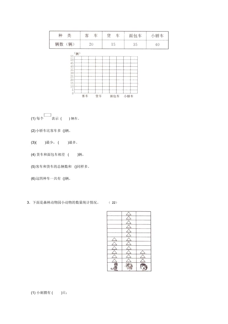 【人教版】数学二年级下册：《数据收集整理》测试题.docx_第2页