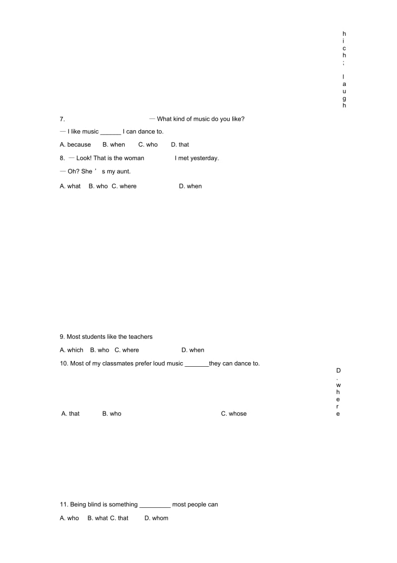 中考定语从句单选及答案.docx_第2页