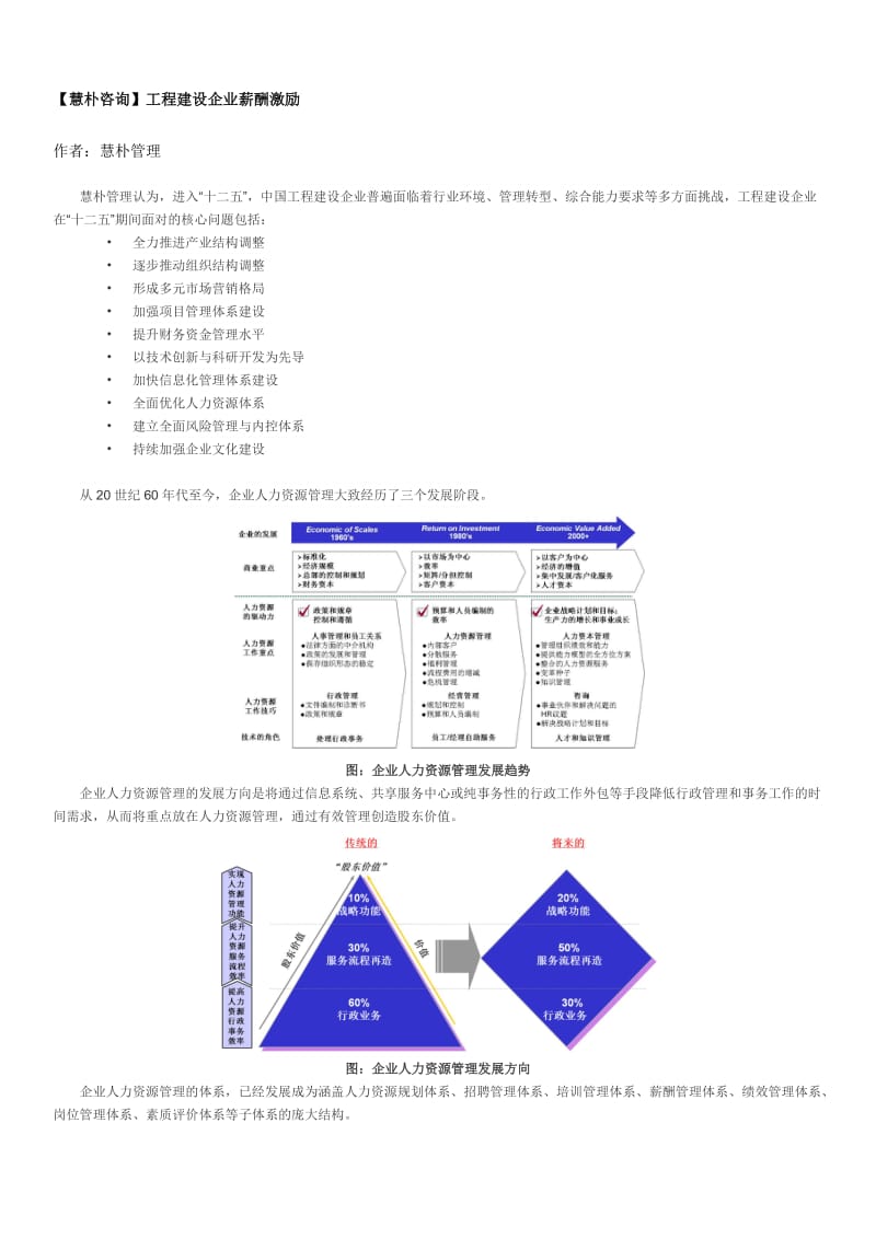 慧朴咨询工程建设企业薪酬激励.docx_第1页