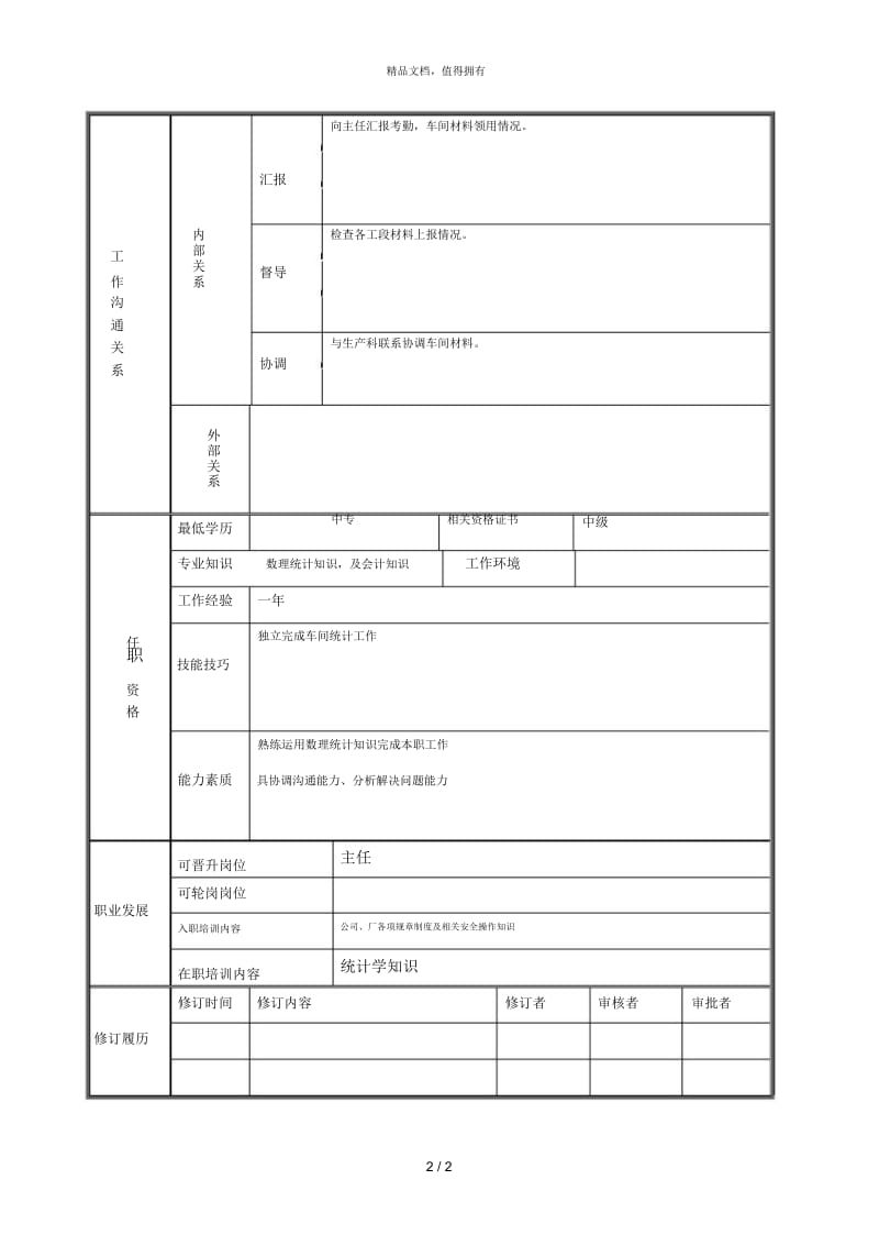 统计员岗位说明.docx_第2页