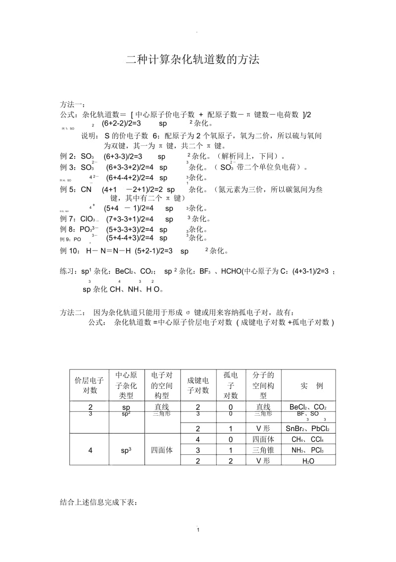 杂化轨道计算解读.docx_第1页