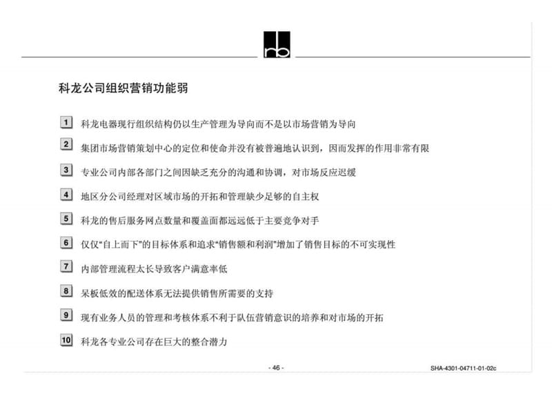 科龙电器品牌战略方案b3.现有组织机构和管理体系远远落后于市场和竞争的需要课件.ppt_第2页