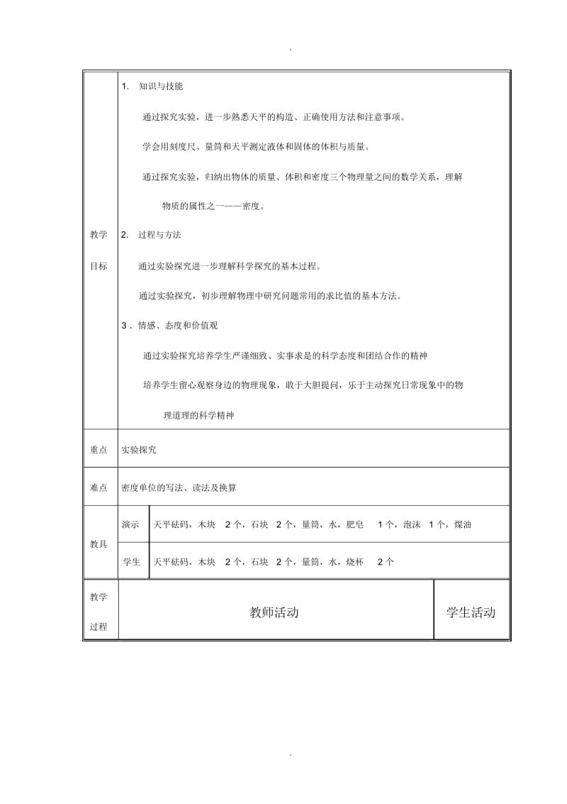 沪科版初中8年级物理教学设计.docx_第2页