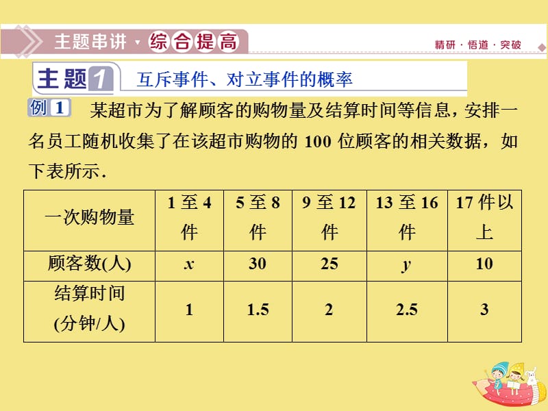 2019-2020学年新教材高中数学 第十章 概率章末复习提升课课件 新人教A版必修第二册.ppt_第3页