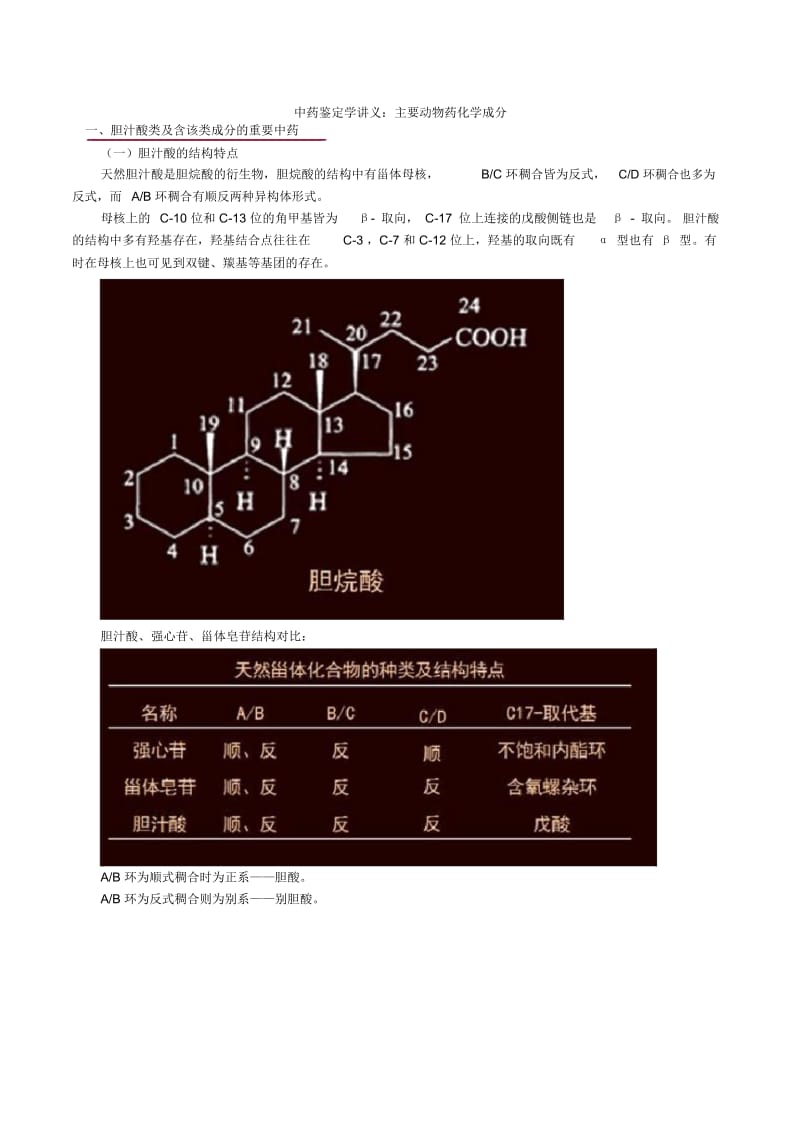 中药化学讲义：主要动物药化学成分.docx_第1页