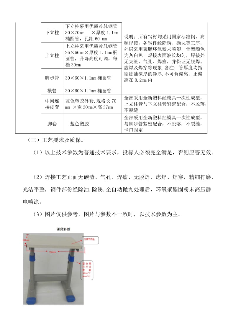 小学课桌椅技术参数.DOC_第2页