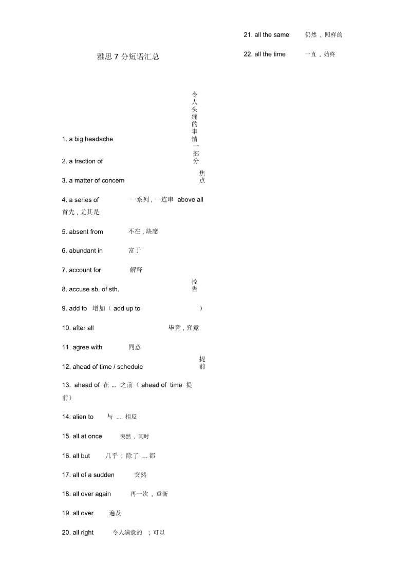 雅思7分短语汇总.docx_第1页