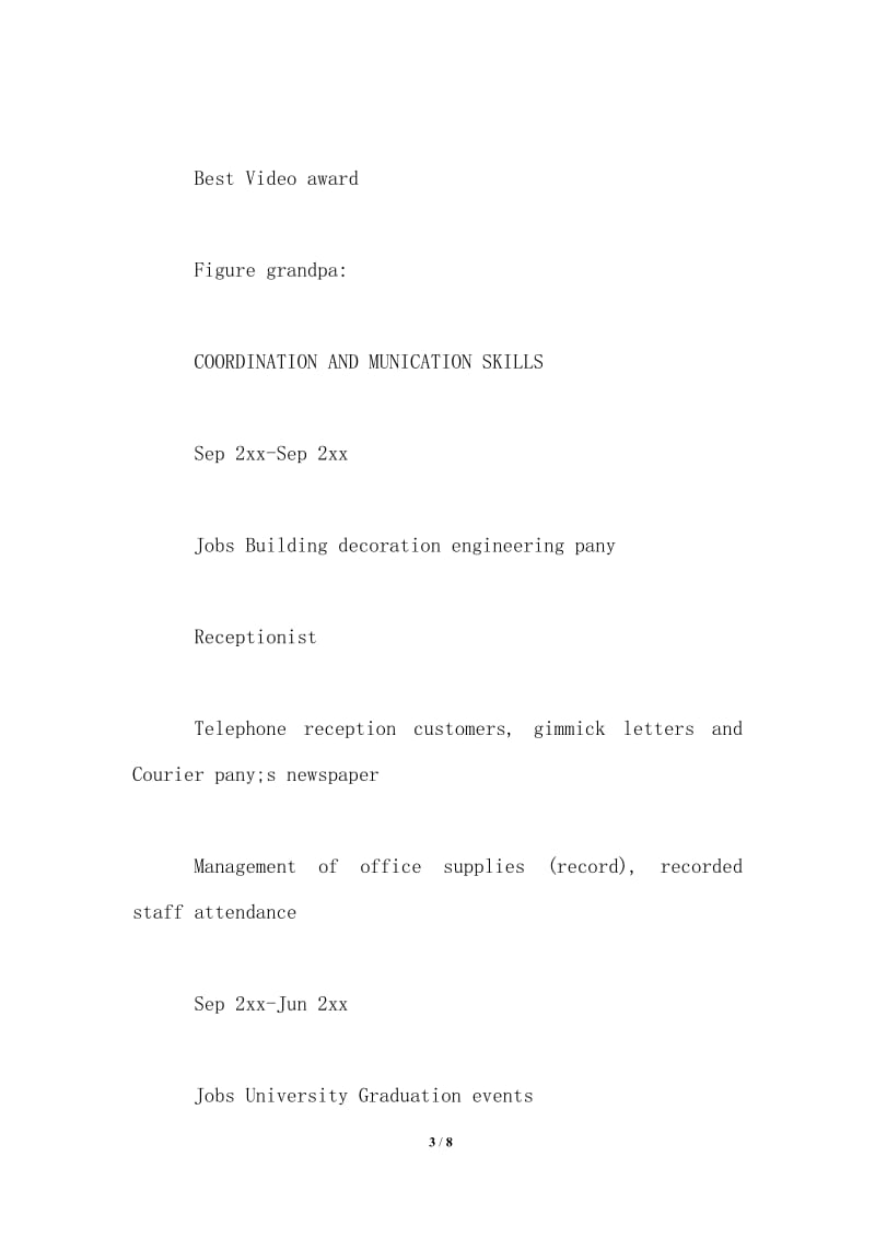 2021年制片助理英文简历范文.doc_第3页