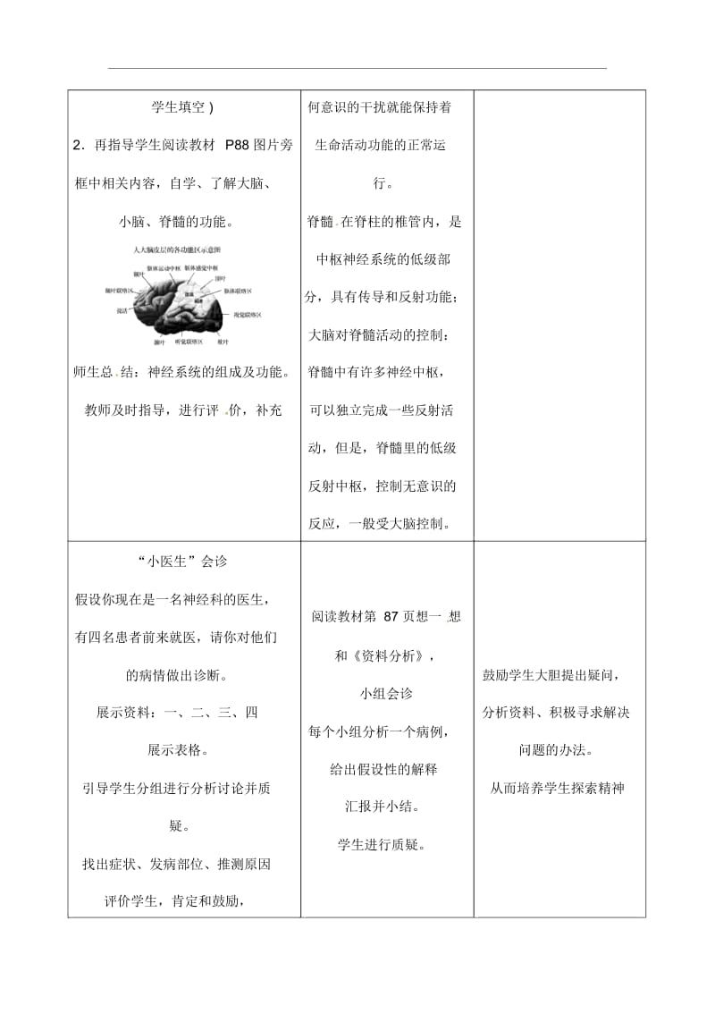 人教版生物七年级下册《神经系统的组成》教学案(20201125113739).docx_第3页