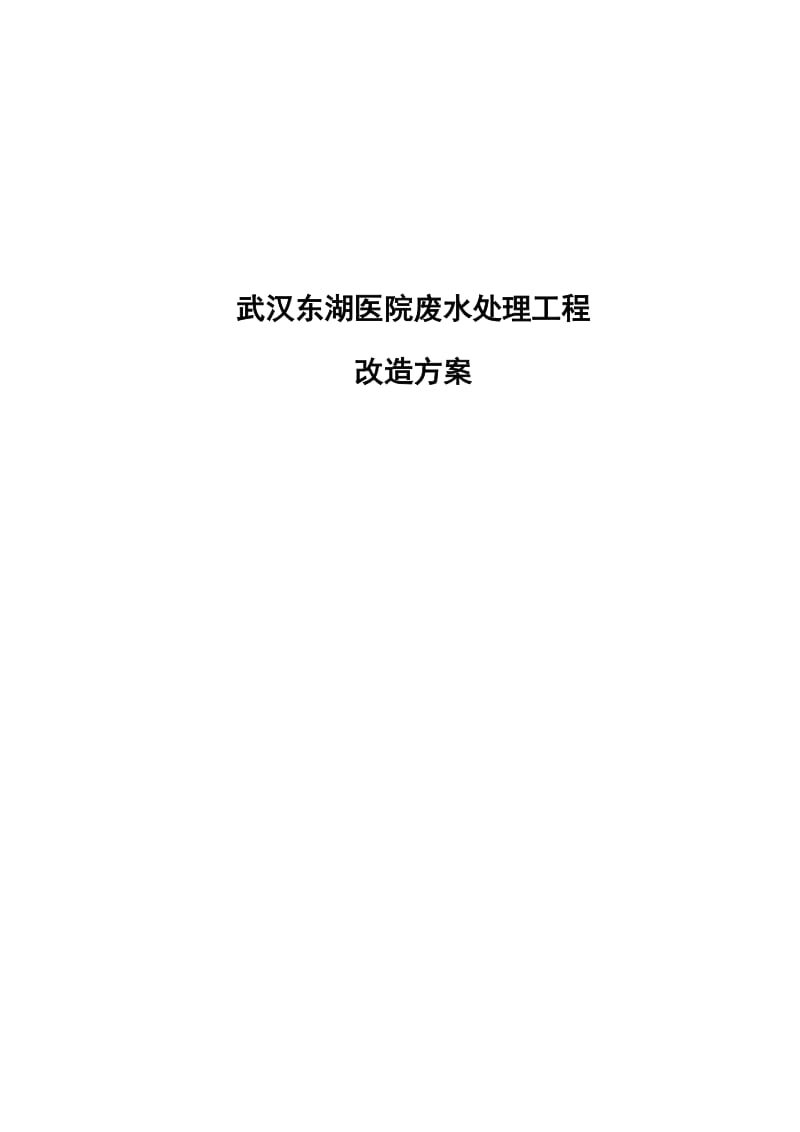 武汉东湖医院废水改造方案.doc_第1页