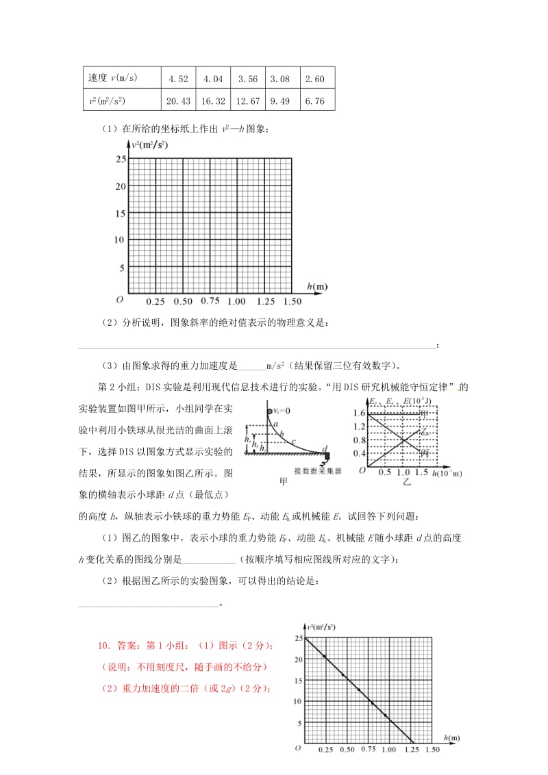 高考物理复习模拟题汇编2专题十二力学实验.doc_第2页