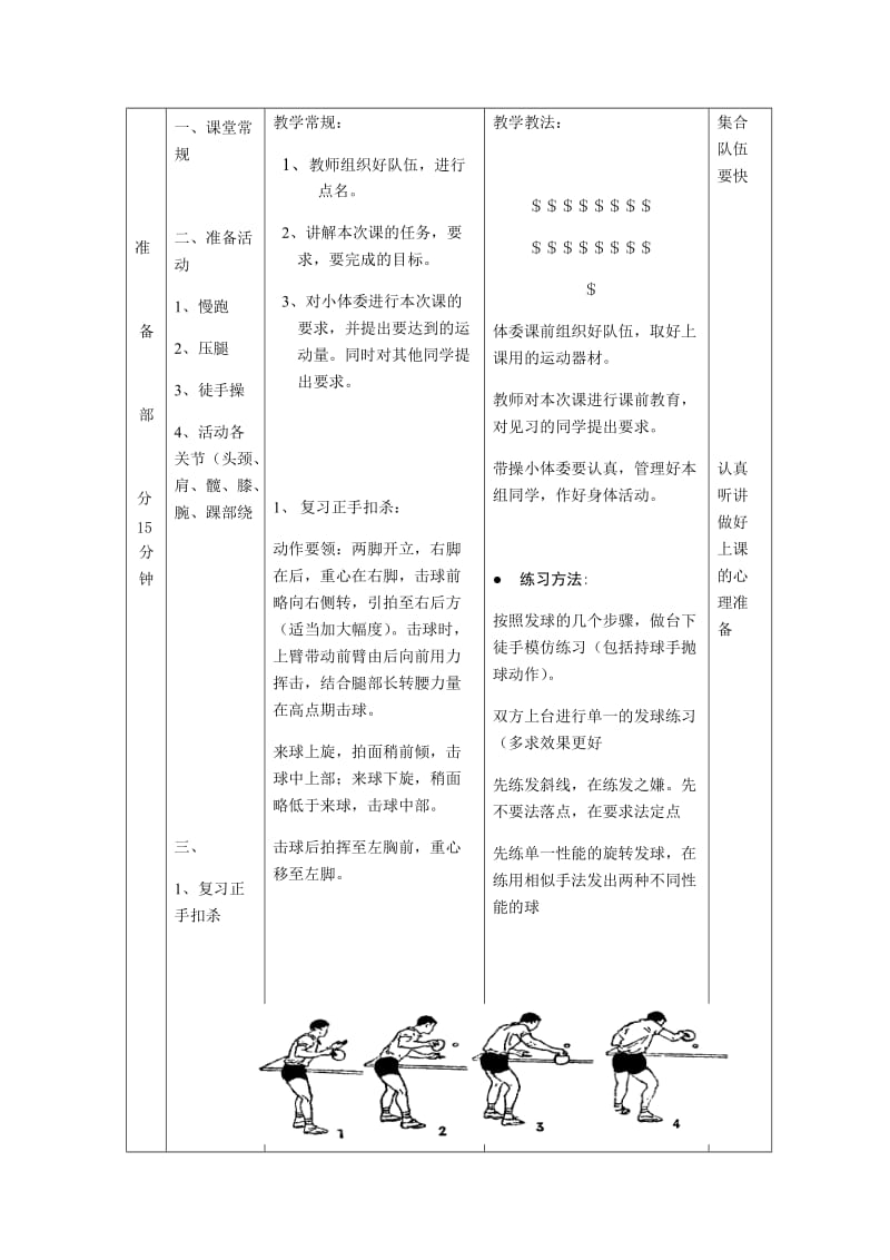 新人教版五至六年级体育下册《球类运动4.乒乓球1.正手快攻》公开课教案_16.docx_第2页