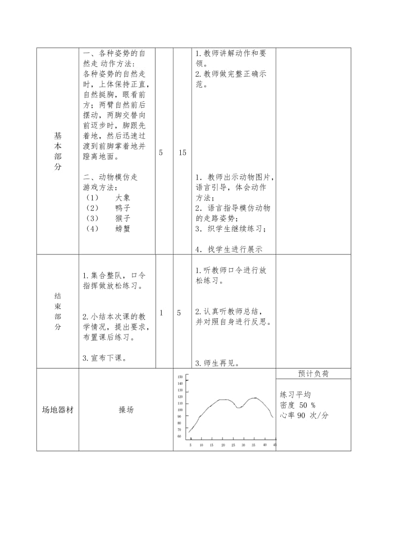 新人教版三至四年级体育下册《走与游戏》公开课教案_4.doc_第2页