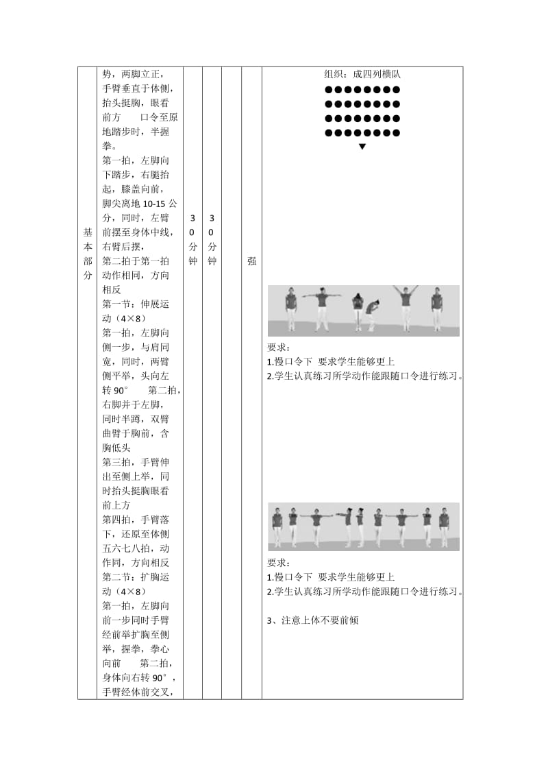 新人教版三至四年级体育下册《二、基本体操1.基本部位操1.基本部位操第一~四节》公开课教案_18.docx_第2页