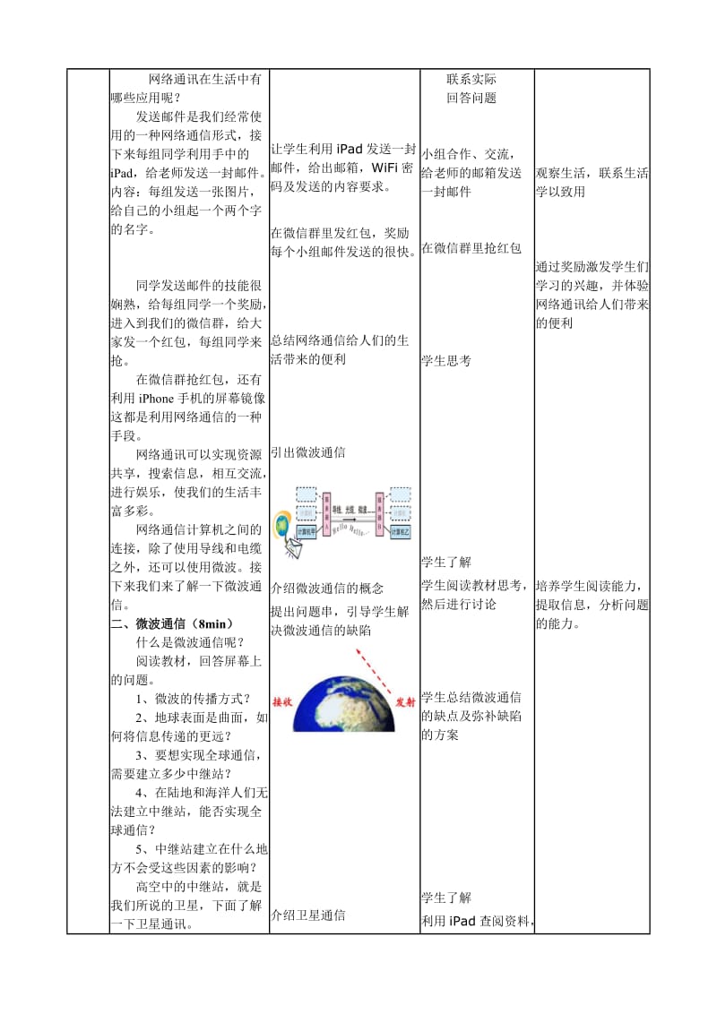 新人教版九年级物理下册《二十一章　信息的传递第4节　越来越宽的信息之路》教案_8.doc_第2页