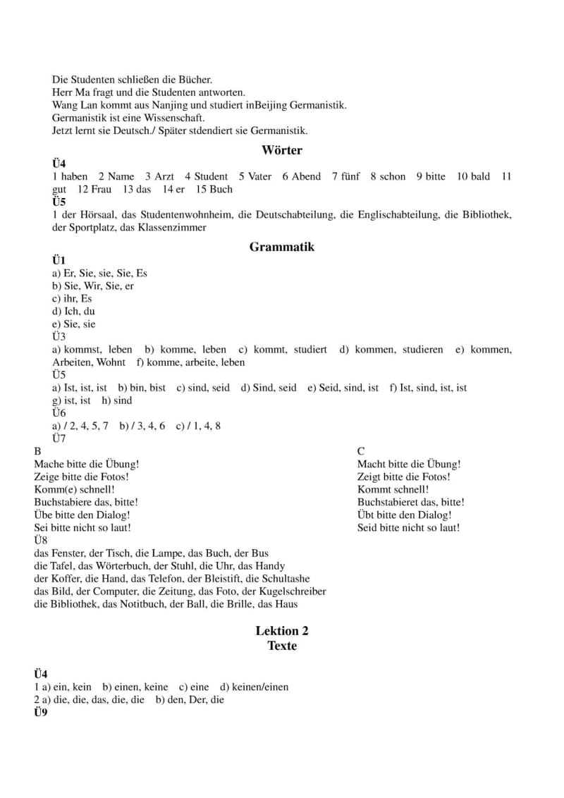 当代大学德语1 L1L7课后习题答案.doc_第3页