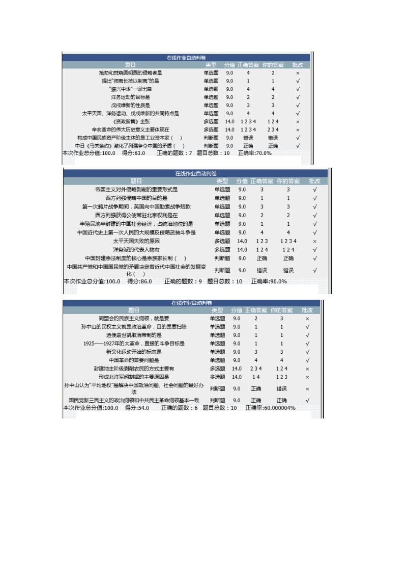 北京理工大学网络远程在线作业中国近代史纲要.doc_第1页