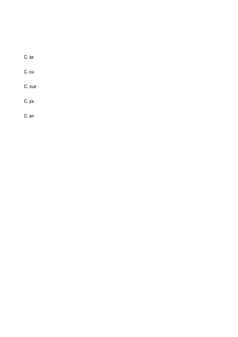 2019年人教PEP版小学英语五年级上册Unit 3单元同步测试卷.docx_第2页