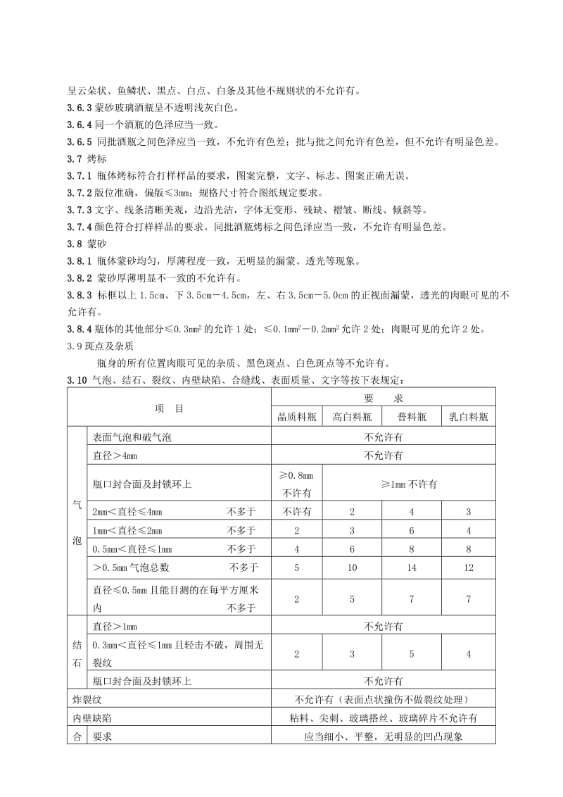 酒业公司玻璃酒瓶检验标准.doc_第2页