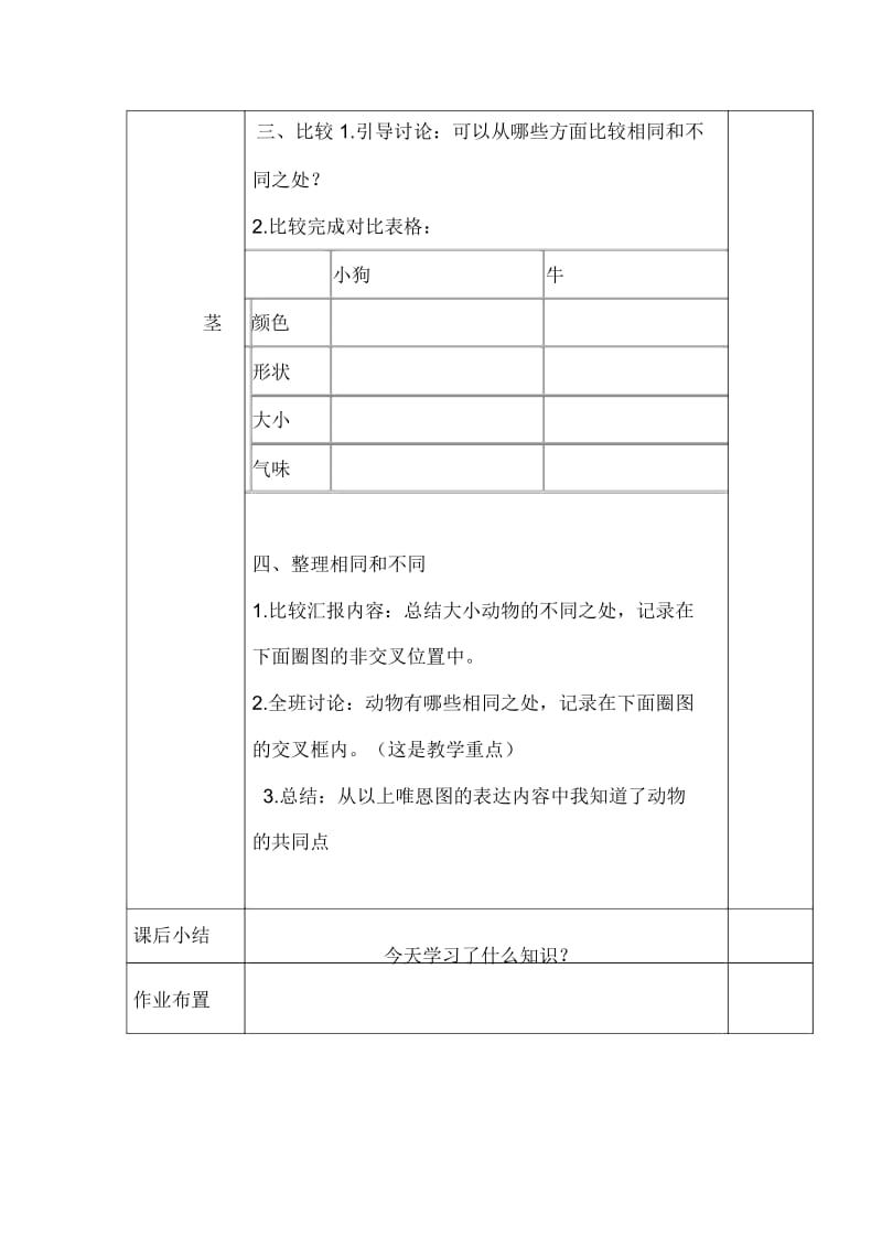 一年级下册科学我们知道的动物.docx_第3页