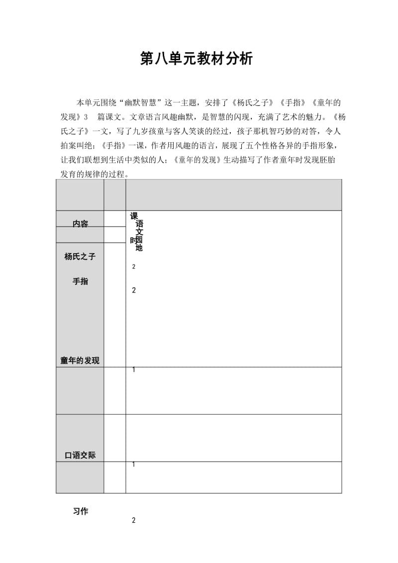 最新部编版五年级语文下册第八单元教材分析.docx_第1页