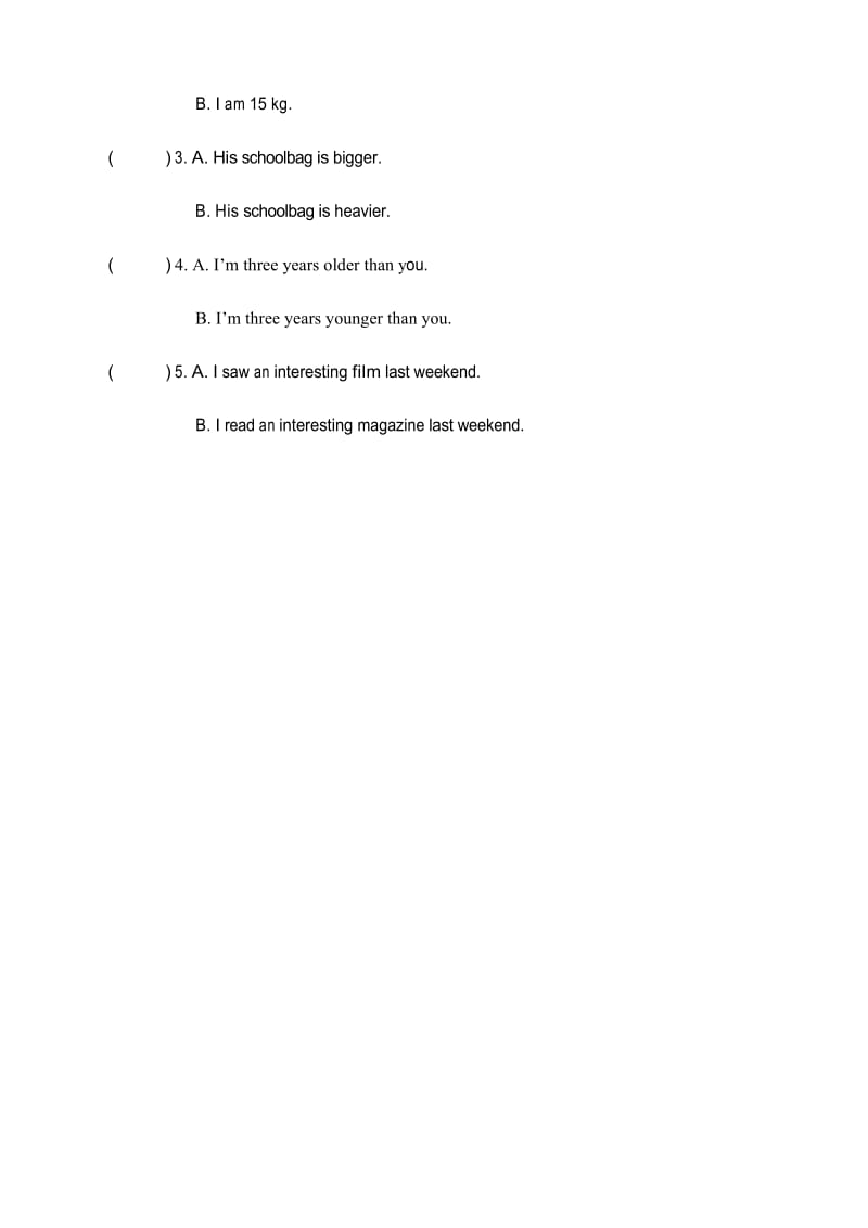 新版PEP小学六年级英语下册Unit1-2测试题 试卷有听力材料.docx_第2页