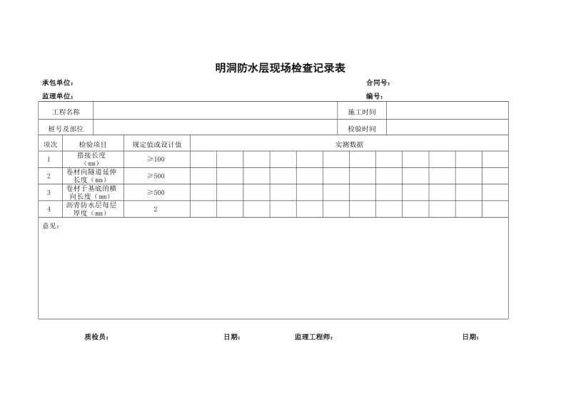 隧道检验记录表.doc_第3页