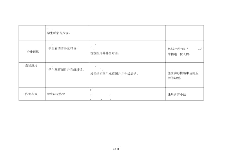 六年级下册英语教案unit2shecouldn’tseeorhear外研社(三起).docx_第3页