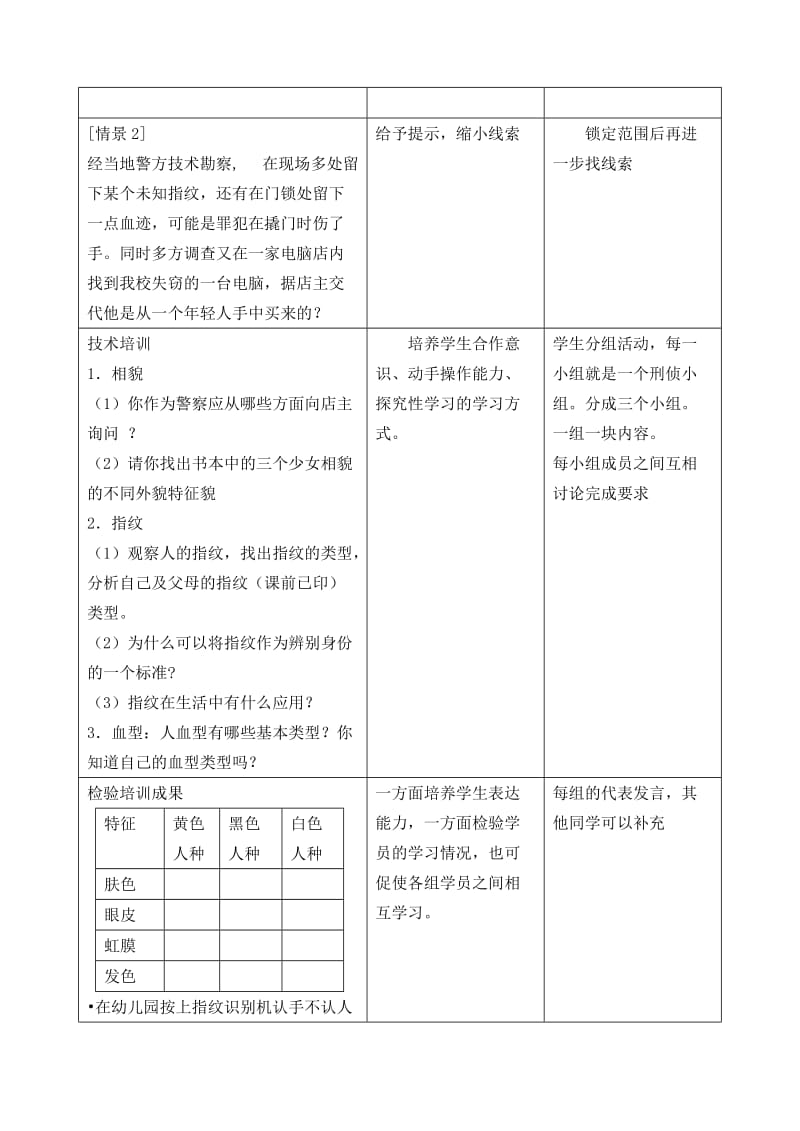 华师大版七年级上册科学“同种生物的差异性”教学设计.doc_第2页