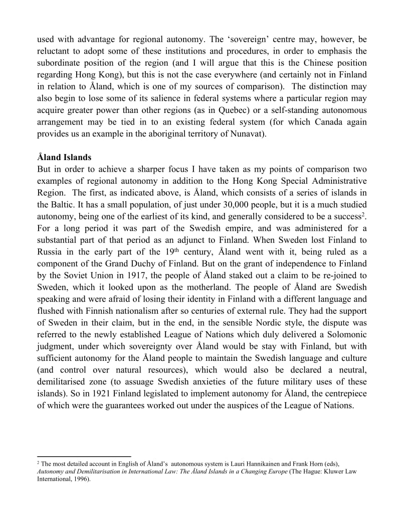 Resolution of Disputes between the Central and Regional Governments Models in Autonomous Regions.doc_第2页