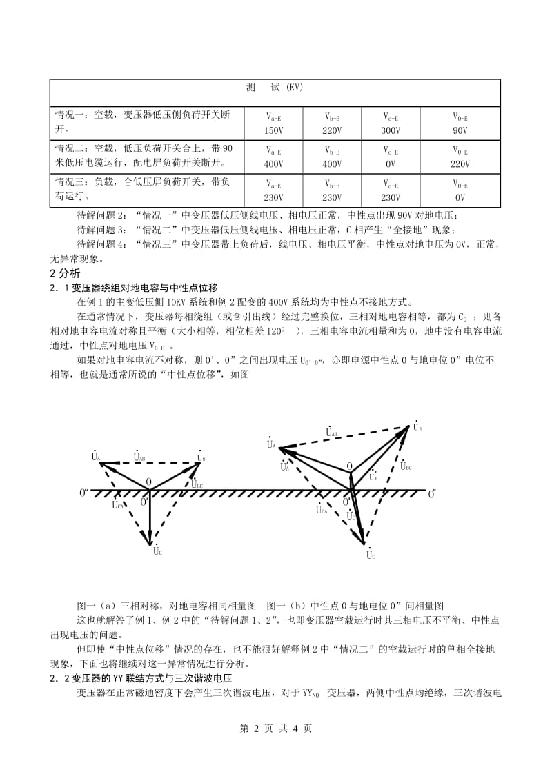 空载变压器虚接地现象分析.doc_第2页