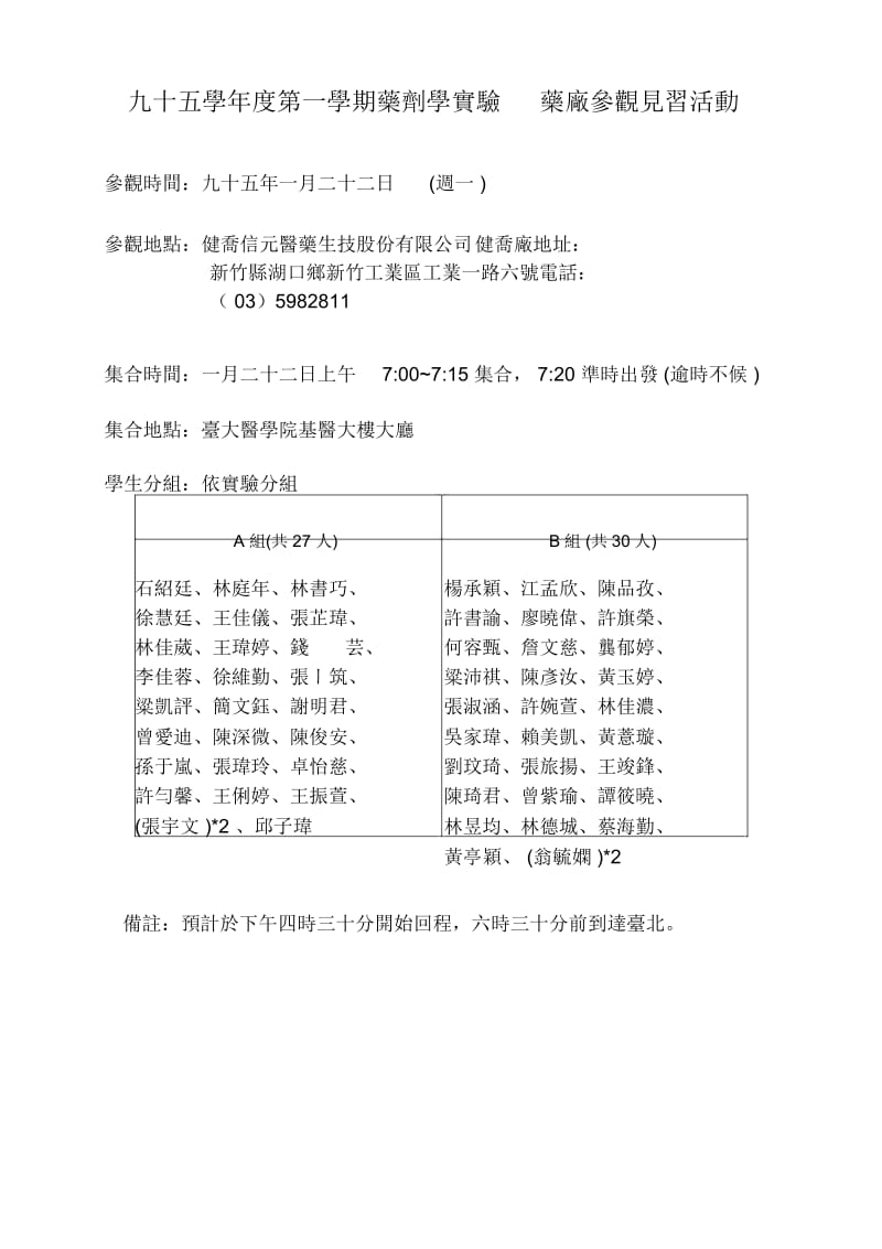 九十五学度第一学期药剂学实验.docx_第1页