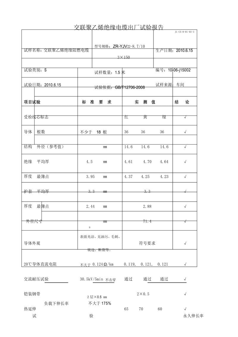 电力电缆检验报告.docx_第3页