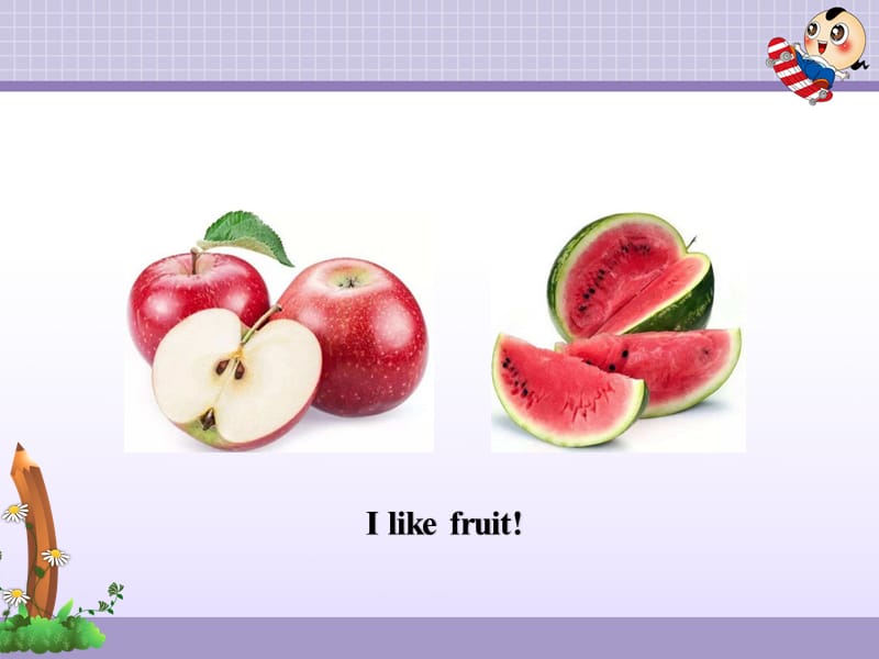 新冀教版三年级起点英语下册《unit 4 Food and RestaurantsLesson 19 I Like Fruit!》课件_20.ppt_第2页