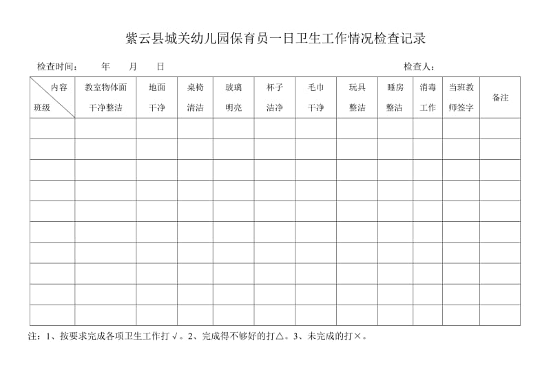 .3餐具消毒、留样各种表格班级消毒等_第1页